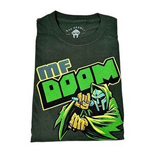 MF DOOM Anti-Hero GASDRAWLS T-Shirt Size Large Forest Green
